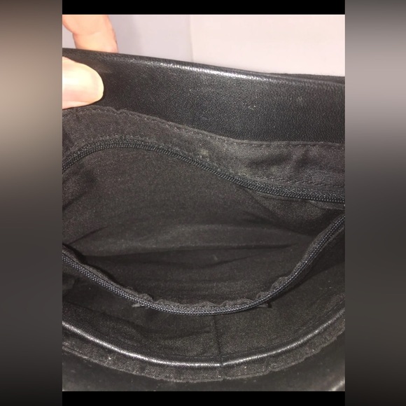 Ettenne Aigner Genuine Leather Shoulder Bag Black Silver Hardware Dark Academia - Picture 12 of 16